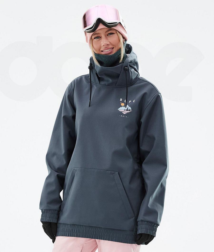 Deep / Green / Blue Women's Dope Yeti W Pine Ski Jackets | AUJJ3714