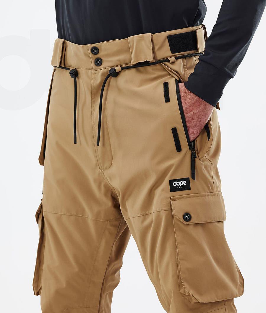 Gold Men's Dope Iconic Ski Pants | AUYU2633