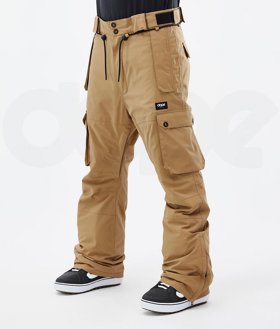 Gold Men\'s Dope Iconic Snowboard Pants | AUHK2570