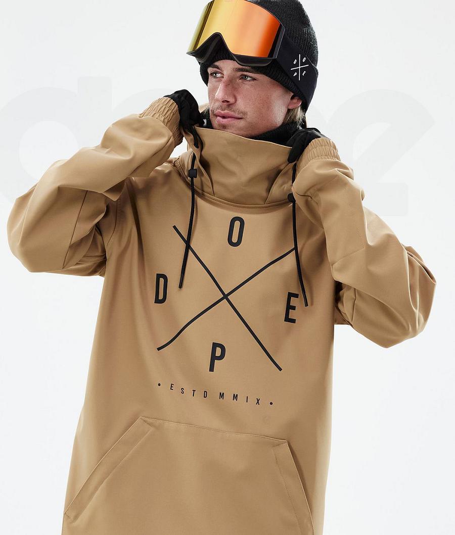 Gold Men's Dope Yeti 2X-Up Snowboard Jackets | AUTV2847