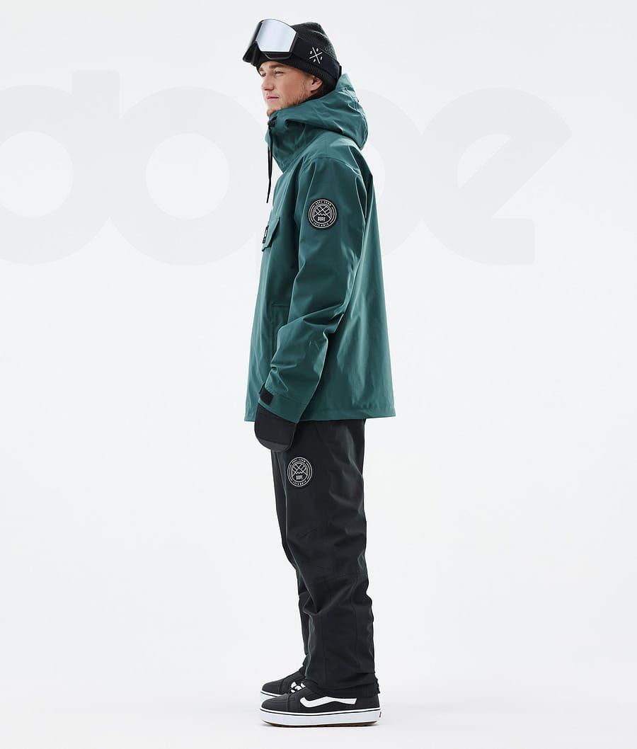 Green Men's Dope Blizzard Snowboard Jackets | AUOR2772