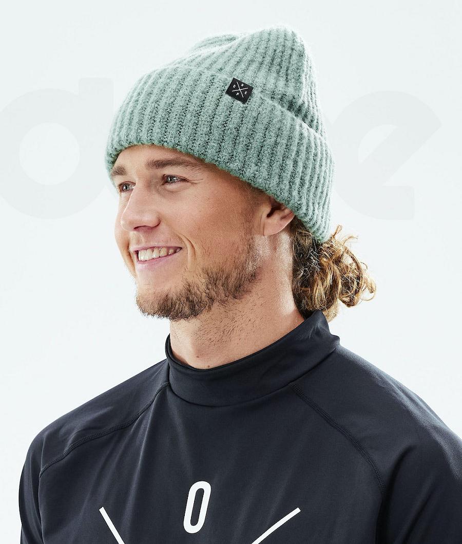 Green Men's Dope Chunky Beanie | AUSO3168