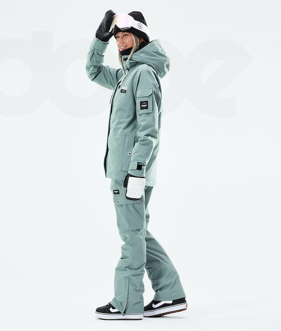 Green Women's Dope Adept W 2021 Snowboard Jackets | AULH3400