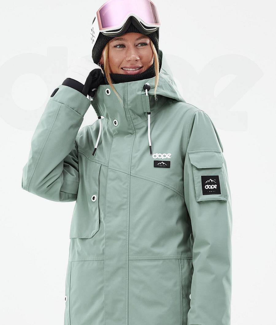 Green Women's Dope Adept W Snowboard Jackets | AURW3389