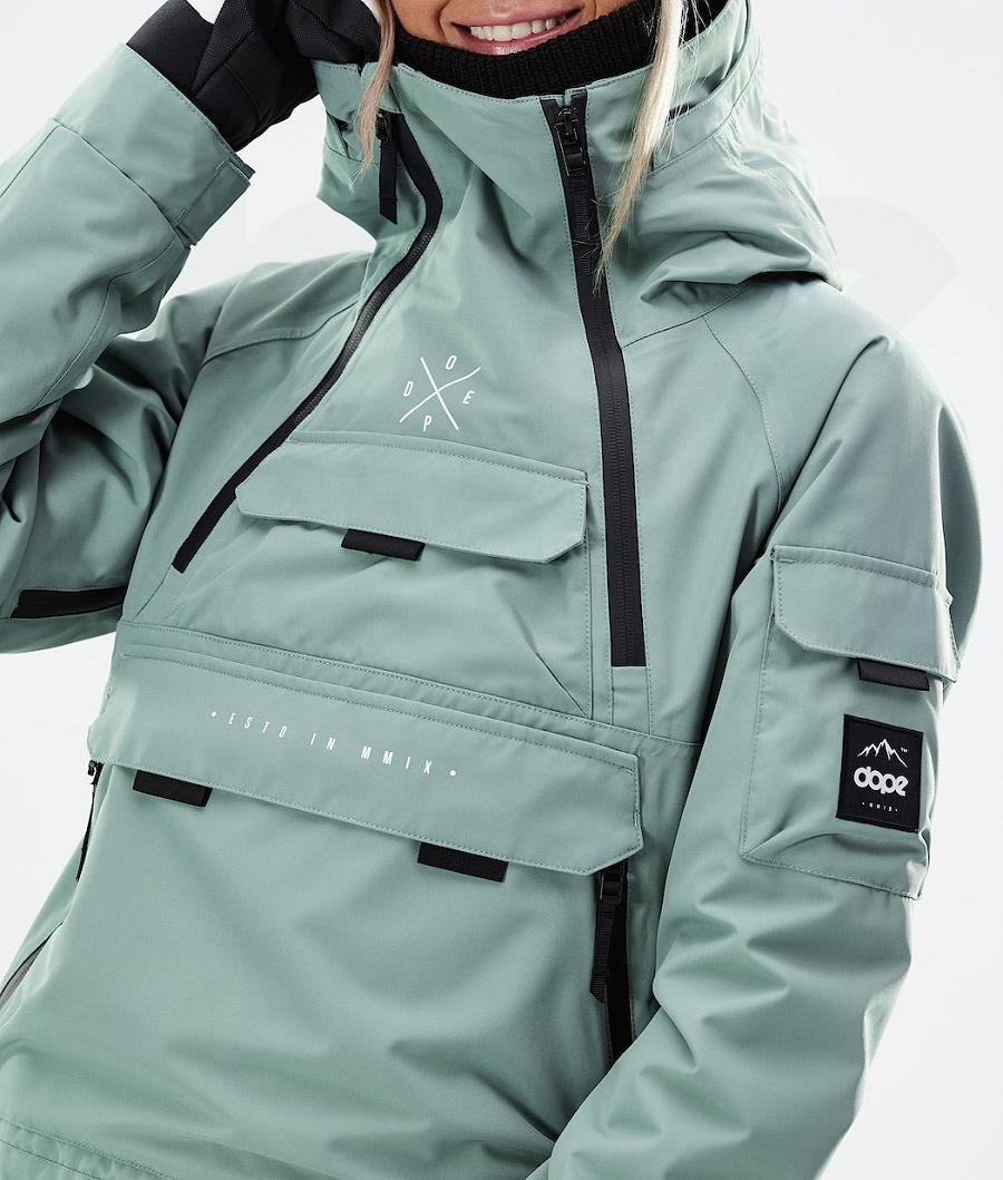 Green Women's Dope Akin W 2021 Snowboard Jackets | AUEX3417