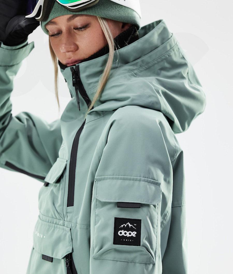 Green Women's Dope Akin W 2021 Snowboard Jackets | AUEX3417