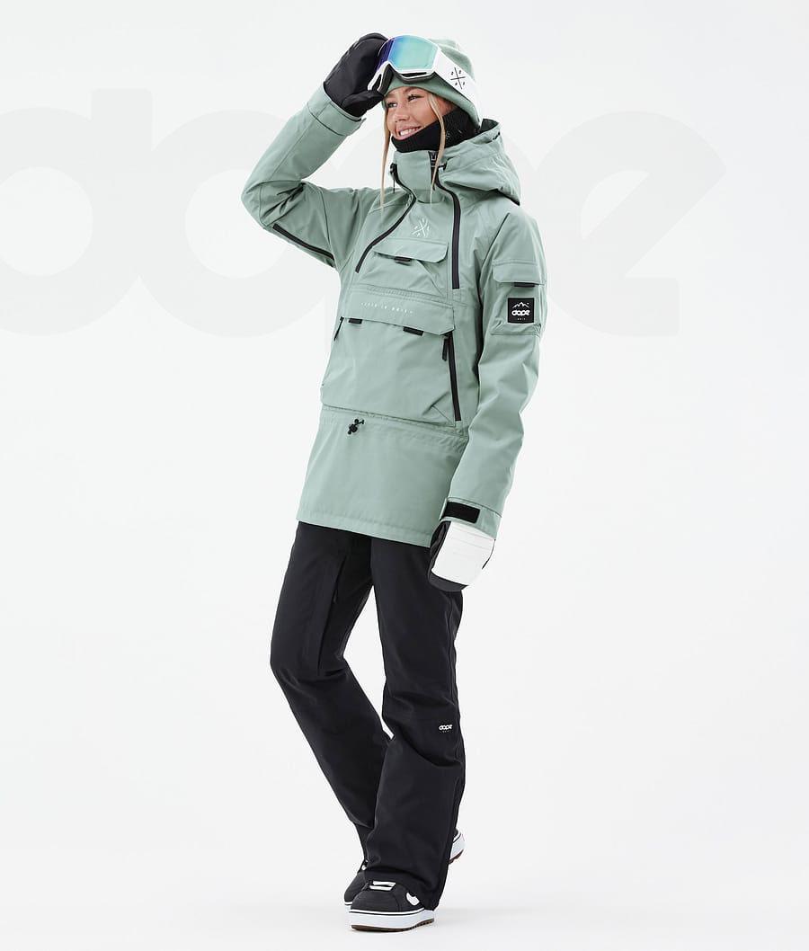 Green Women's Dope Akin W Snowboard Jackets | AUGL3405