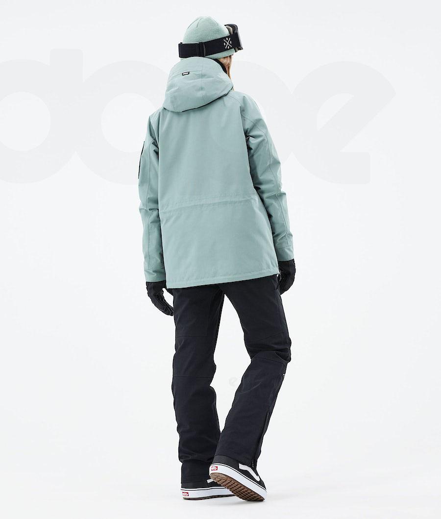 Green Women's Dope Annok W 2021 Snowboard Jackets | AUPQ3435