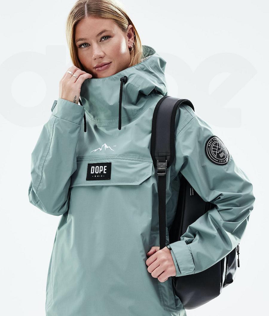 Green Women's Dope Blizzard Light W Outdoor Jackets | AUAP3721