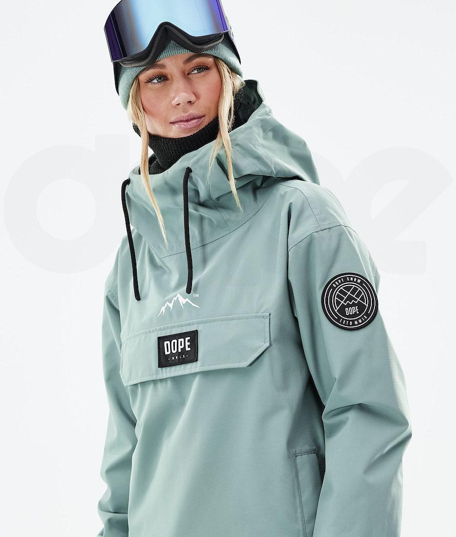 Green Women's Dope Blizzard W 2021 Faded Snowboard Jackets | AUFM3458