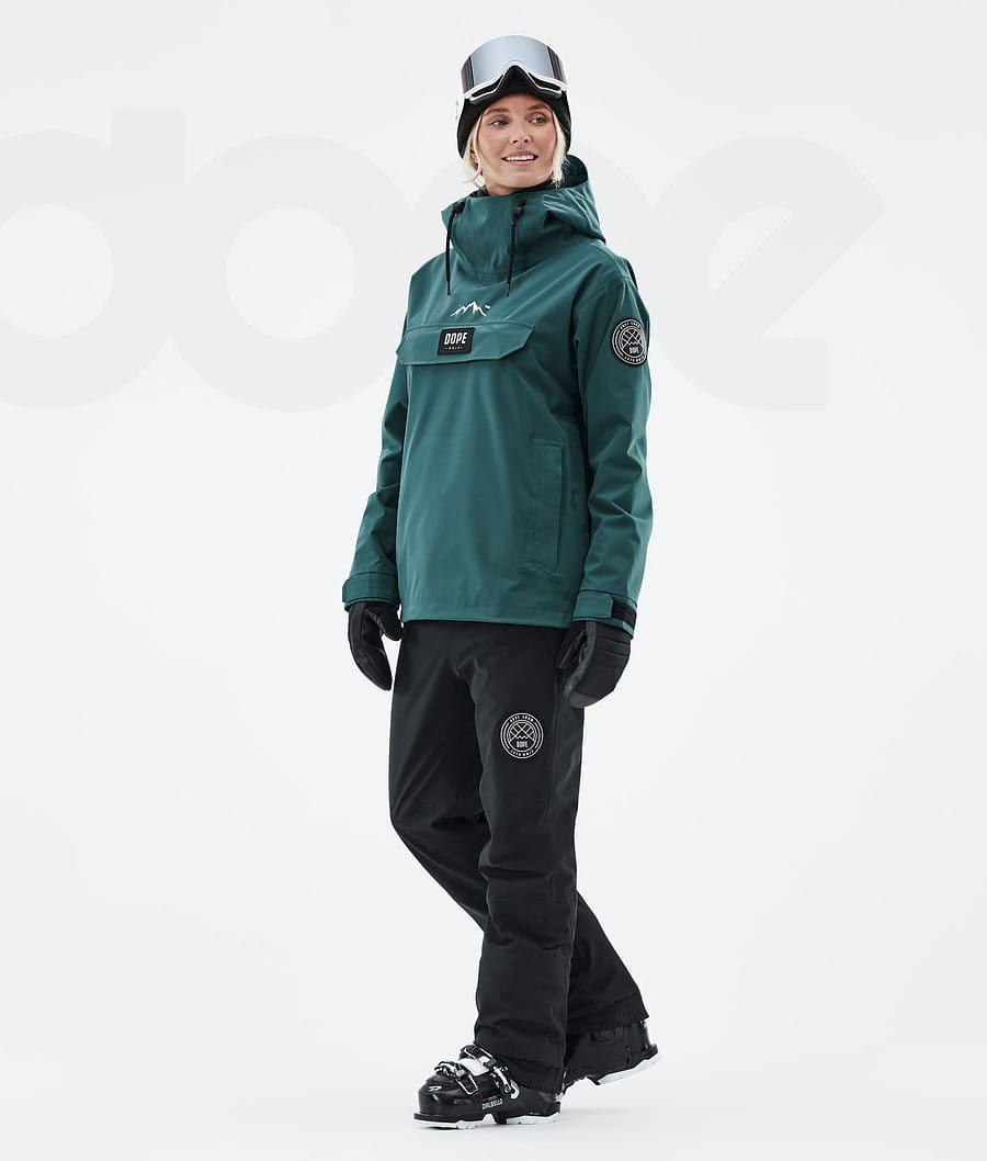 Green Women's Dope Blizzard W Bottle Ski Jackets | AUHK3630