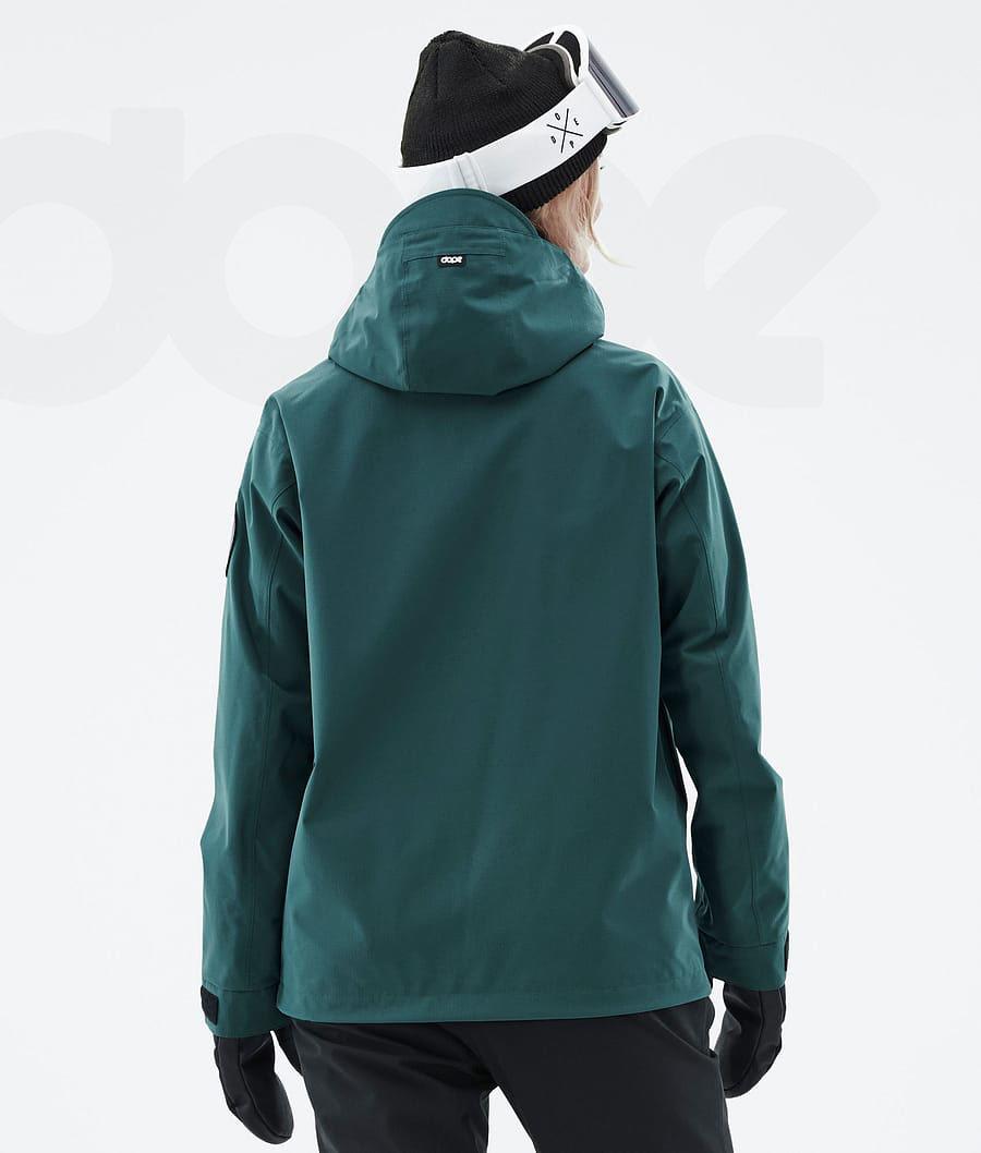 Green Women's Dope Blizzard W Bottle Ski Jackets | AUHK3630