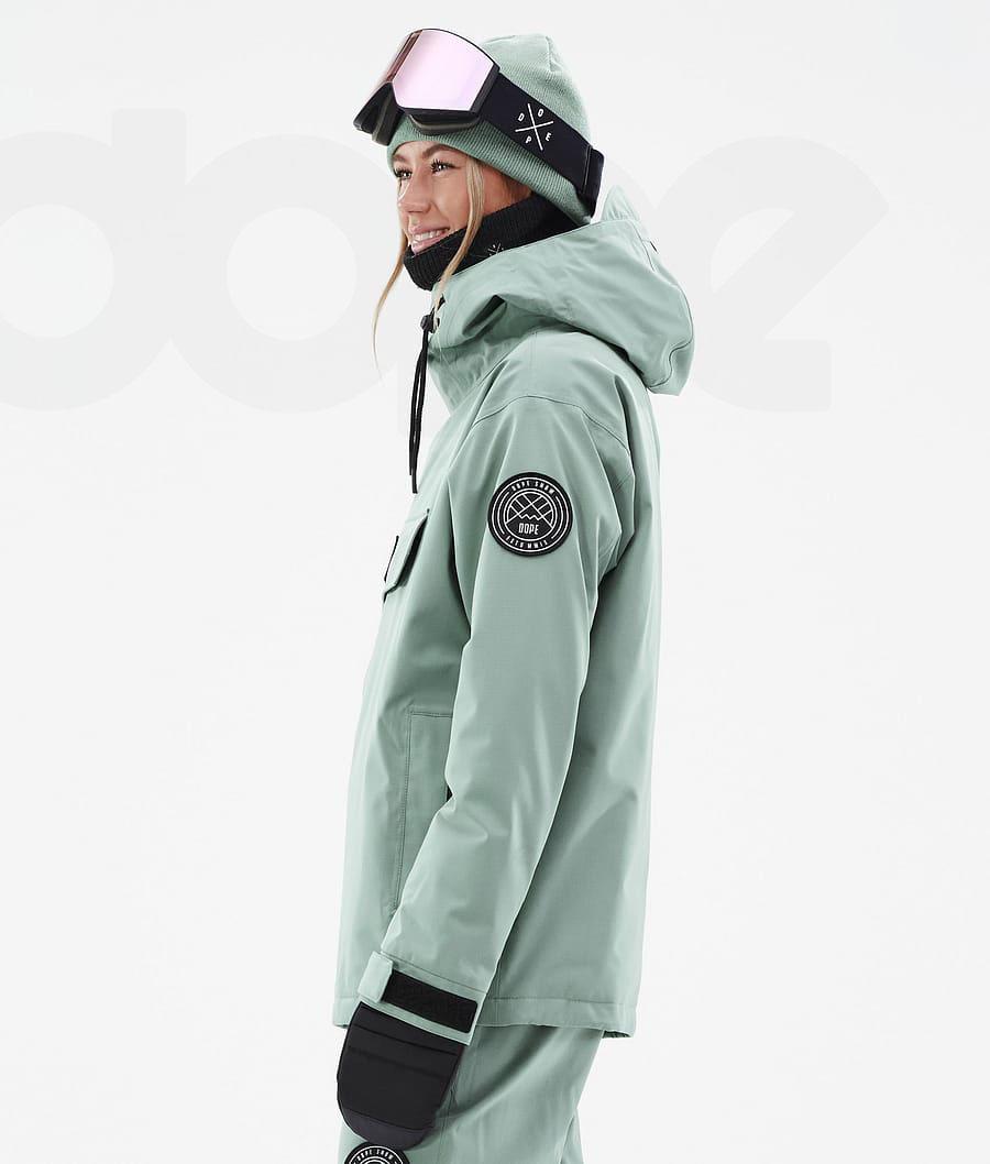 Green Women's Dope Blizzard W Faded Ski Jackets | AUGL3631