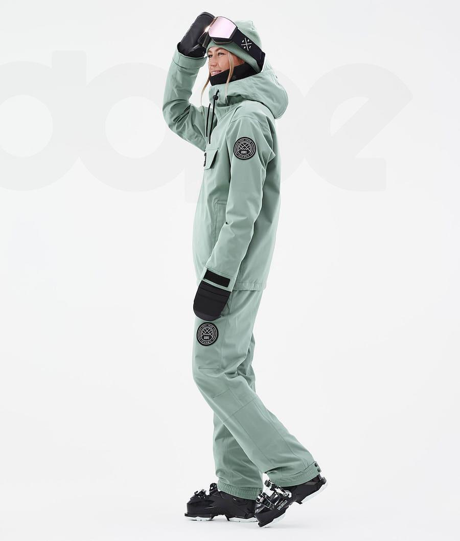 Green Women's Dope Blizzard W Faded Ski Jackets | AUGL3631