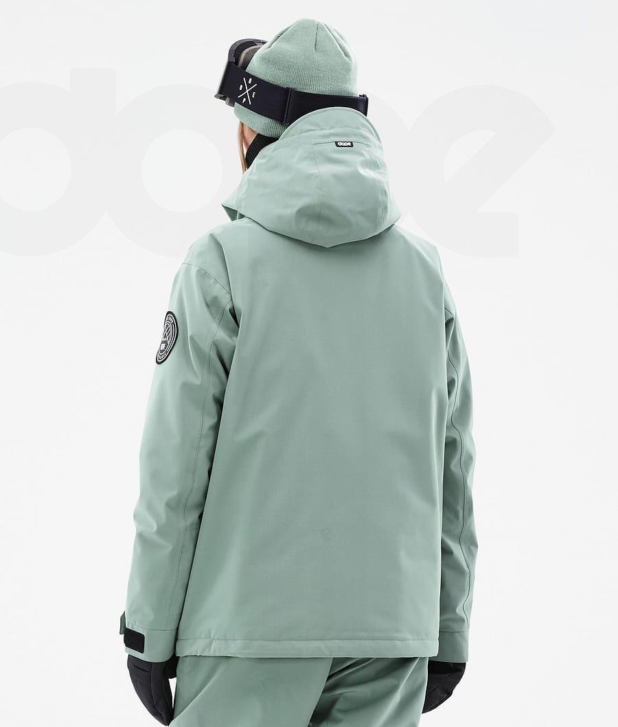 Green Women's Dope Blizzard W Faded Ski Jackets | AUGL3631