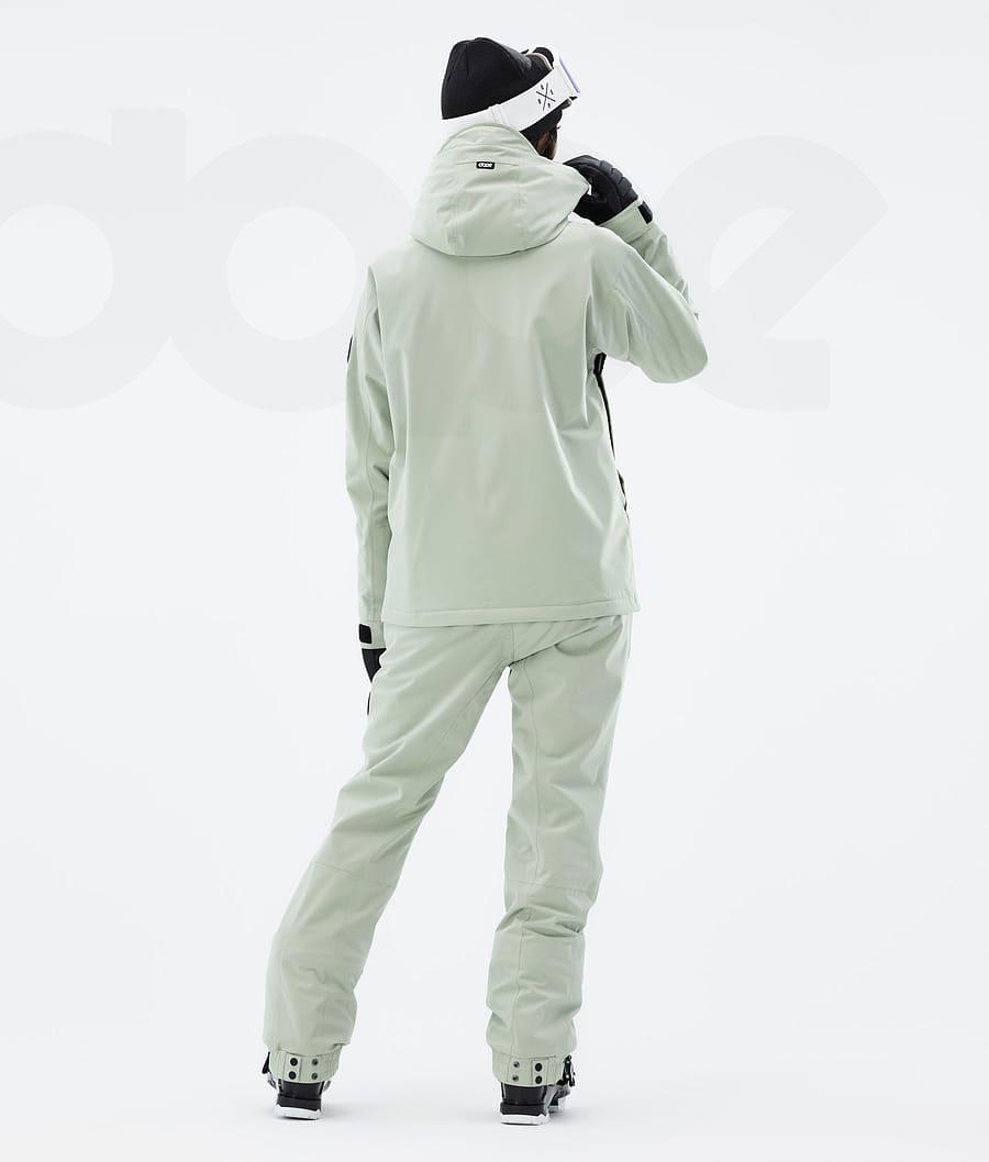 Green Women's Dope Blizzard W Full Zip Ski Jackets | AUSO3634