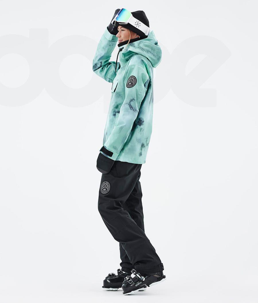 Green Women's Dope Blizzard W Liquid Ski Jackets | AUDN3640