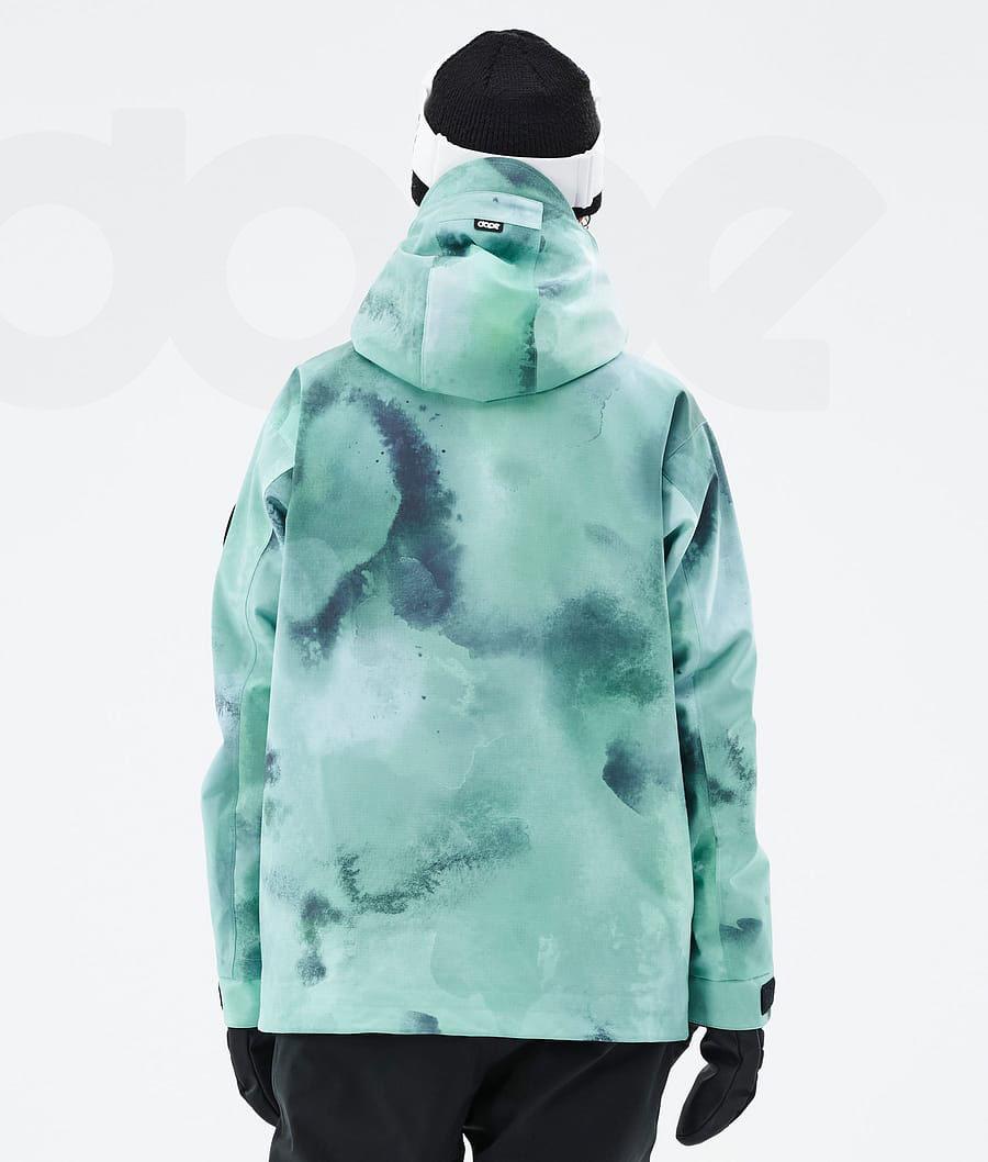 Green Women's Dope Blizzard W Liquid Ski Jackets | AUDN3640