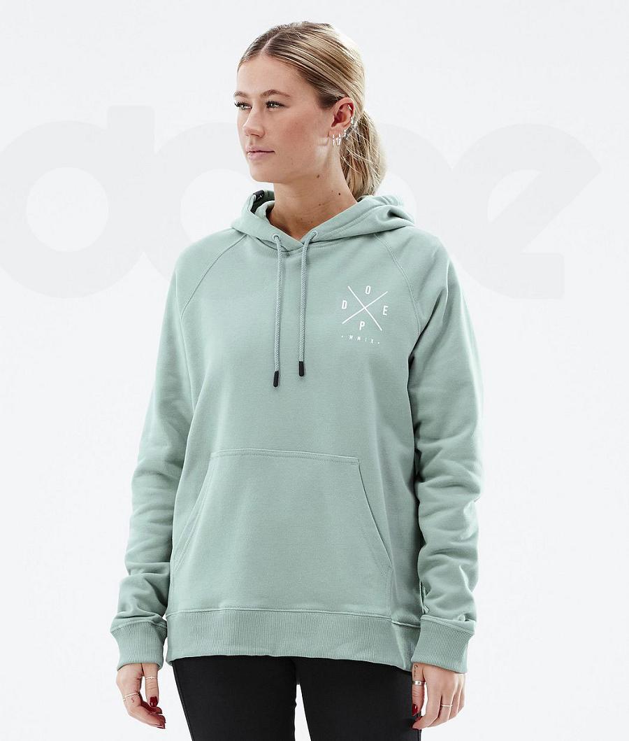 Green Women's Dope Common W 2X-Up Hoodie | AUTV3831