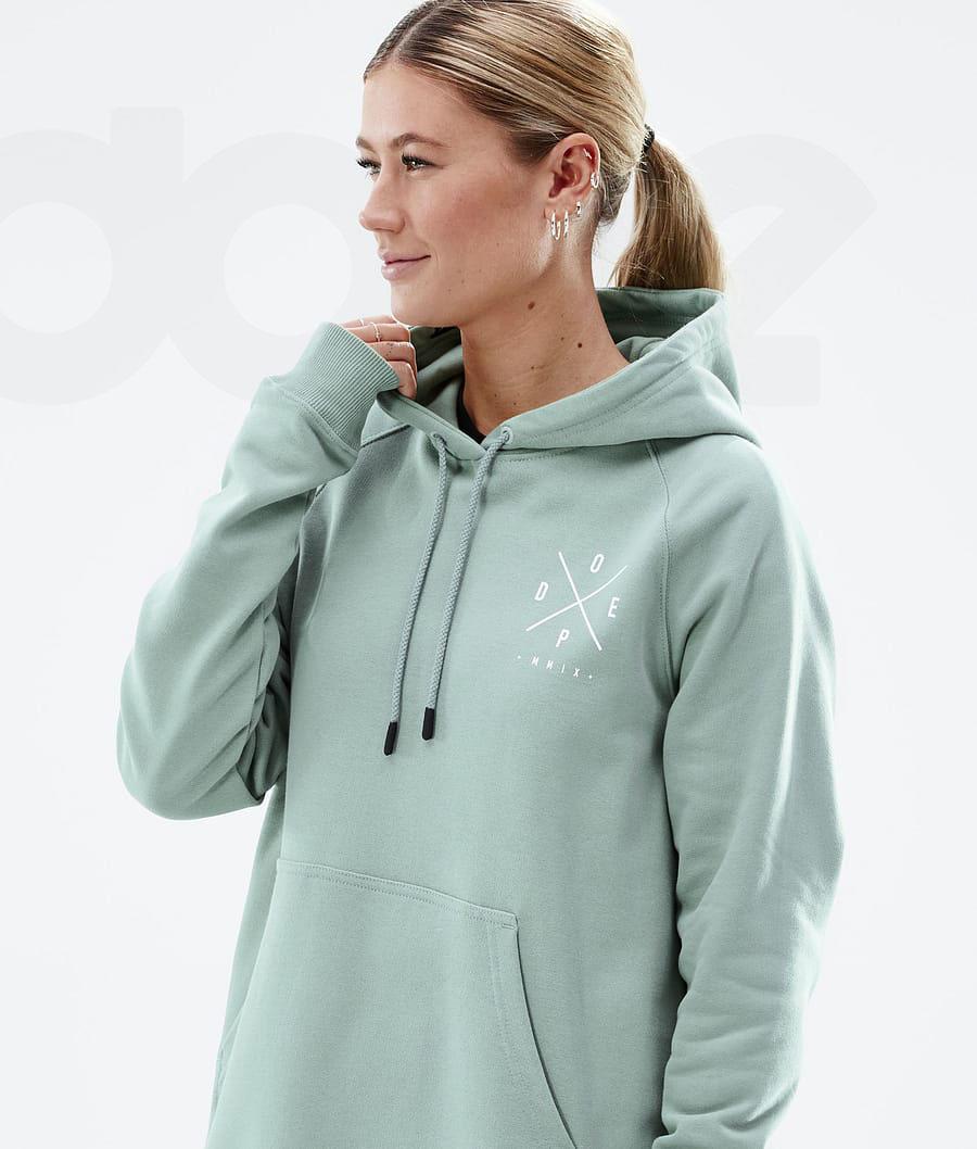 Green Women's Dope Common W 2X-Up Hoodie | AUTV3831