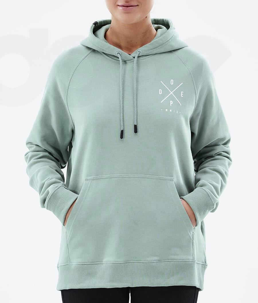 Green Women's Dope Common W 2X-Up Hoodie | AUTV3831