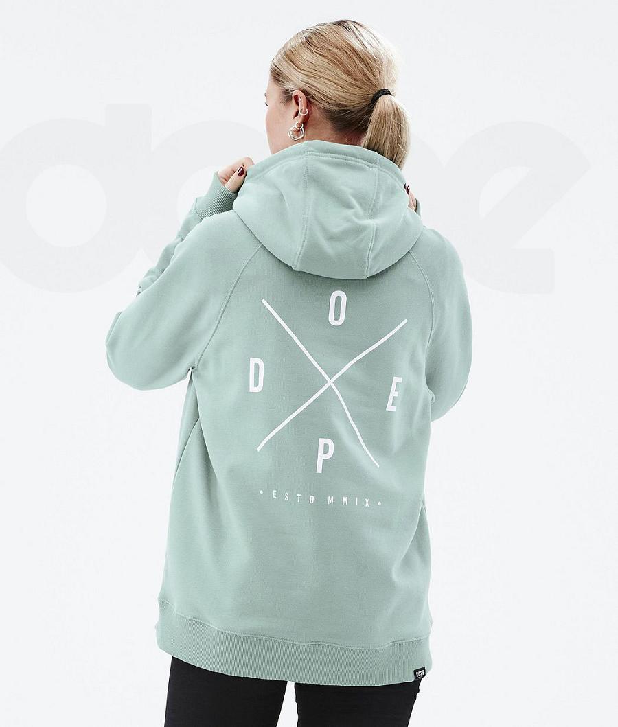 Green Women\'s Dope Common W 2X-Up Hoodie | AUTV3831