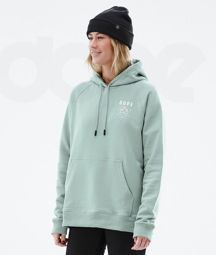 Green Women's Dope Common W Summit Hoodie | AUFM3840