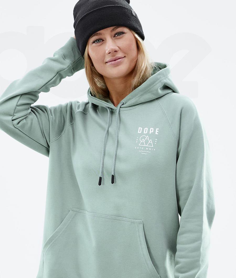 Green Women's Dope Common W Summit Hoodie | AUFM3840