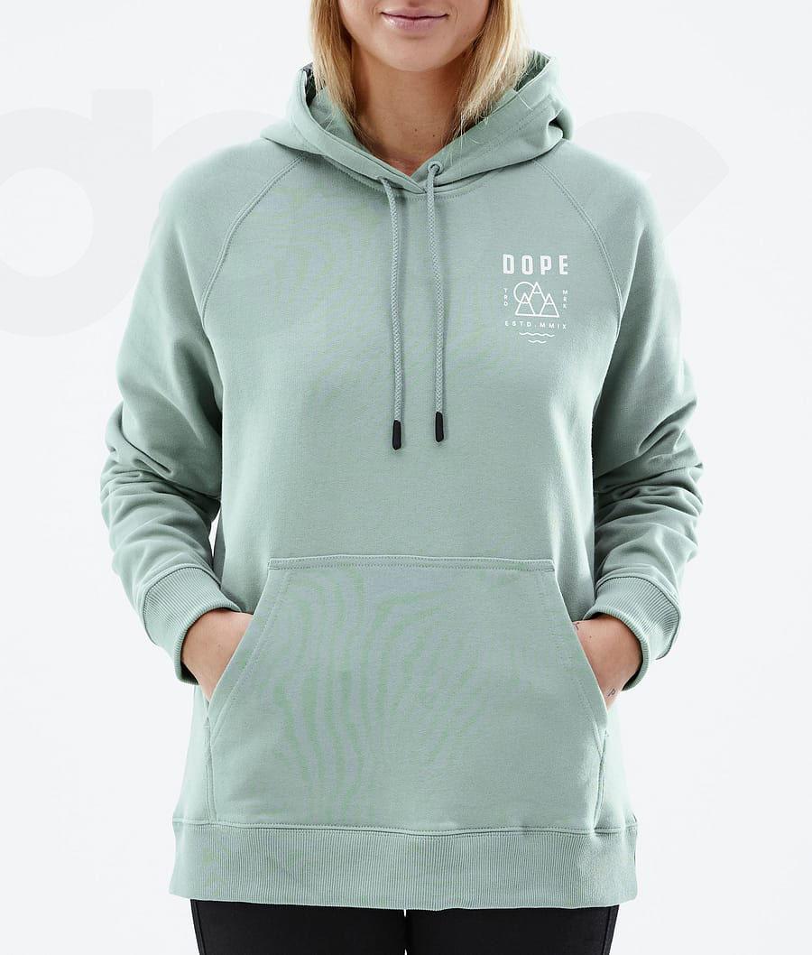 Green Women's Dope Common W Summit Hoodie | AUFM3840