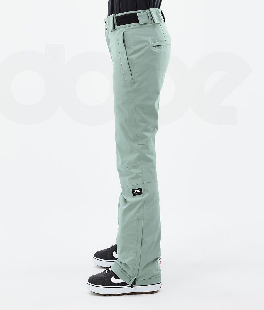 Green Women's Dope Con W Faded Snowboard Pants | AUDN3265