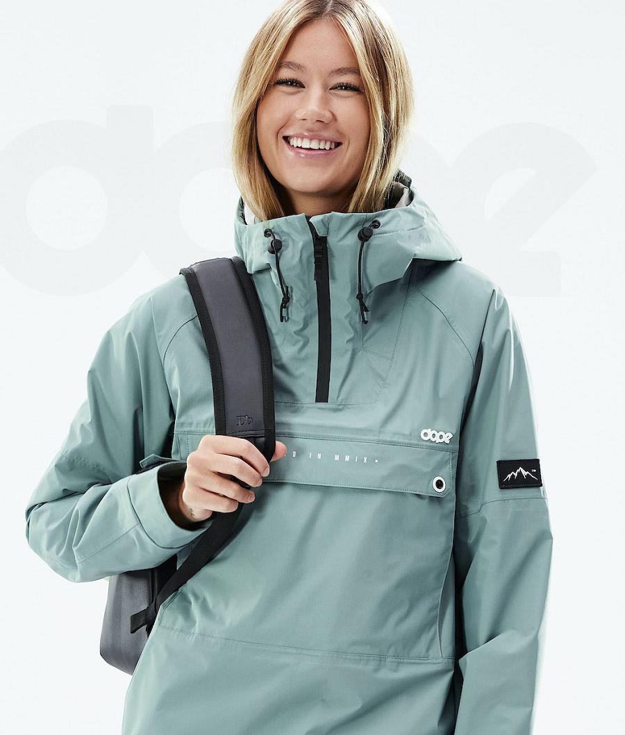 Green Women's Dope Hiker Light W Outdoor Jackets | AUMA3732