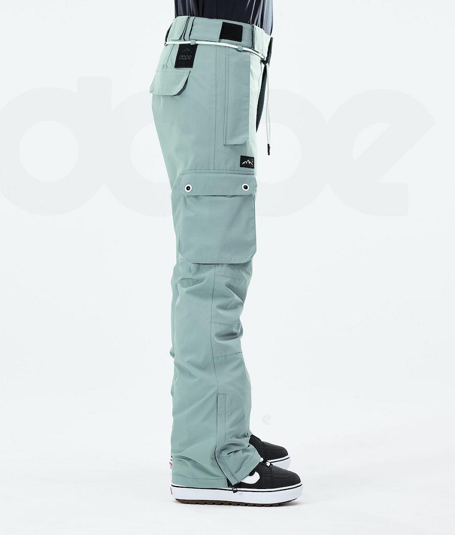 Green Women's Dope Iconic W 2021 Snowboard Pants | AUFM3282