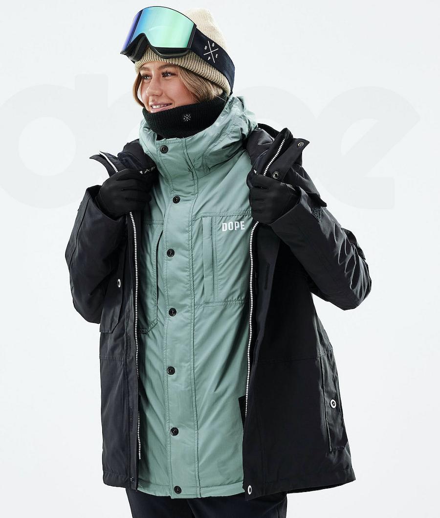 Green Women's Dope Insulated W Ski Jackets | AUVD3656