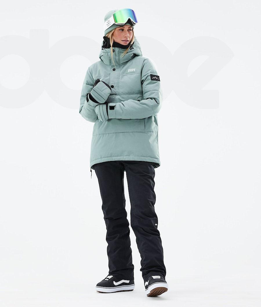 Green Women's Dope Puffer W 2021 Snowboard Jackets | AUJJ3506