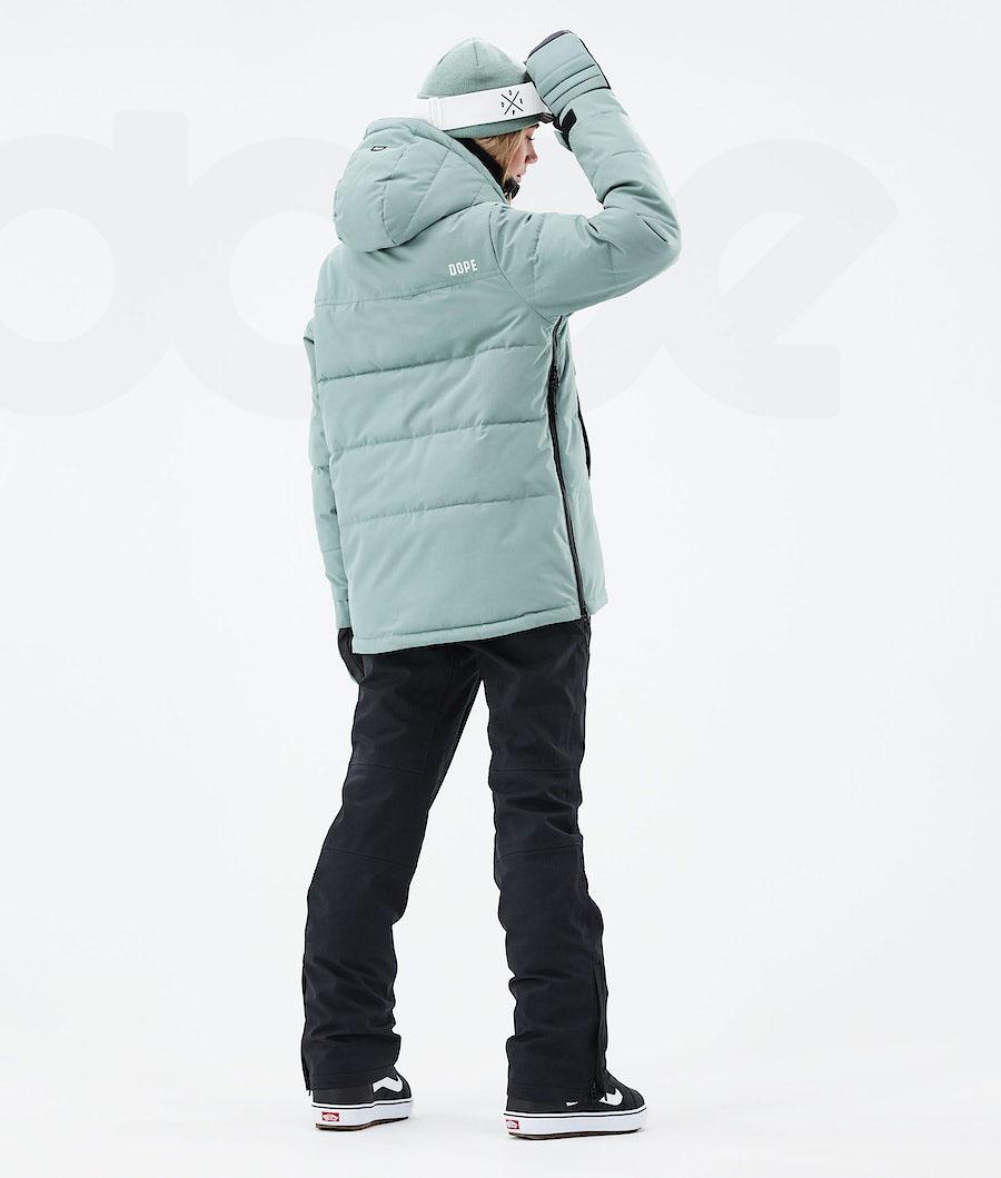 Green Women's Dope Puffer W 2021 Snowboard Jackets | AUJJ3506