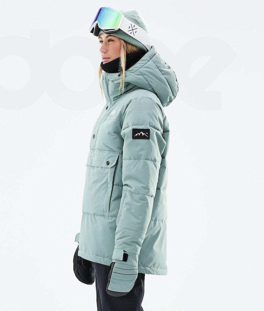 Green Women's Dope Puffer W 2021 Snowboard Jackets | AUJJ3506