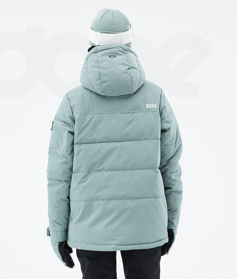 Green Women's Dope Puffer W 2021 Snowboard Jackets | AUJJ3506