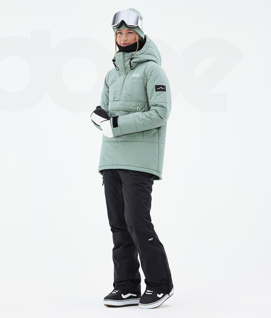 Green Women's Dope Puffer W Snowboard Jackets | AUKI3505