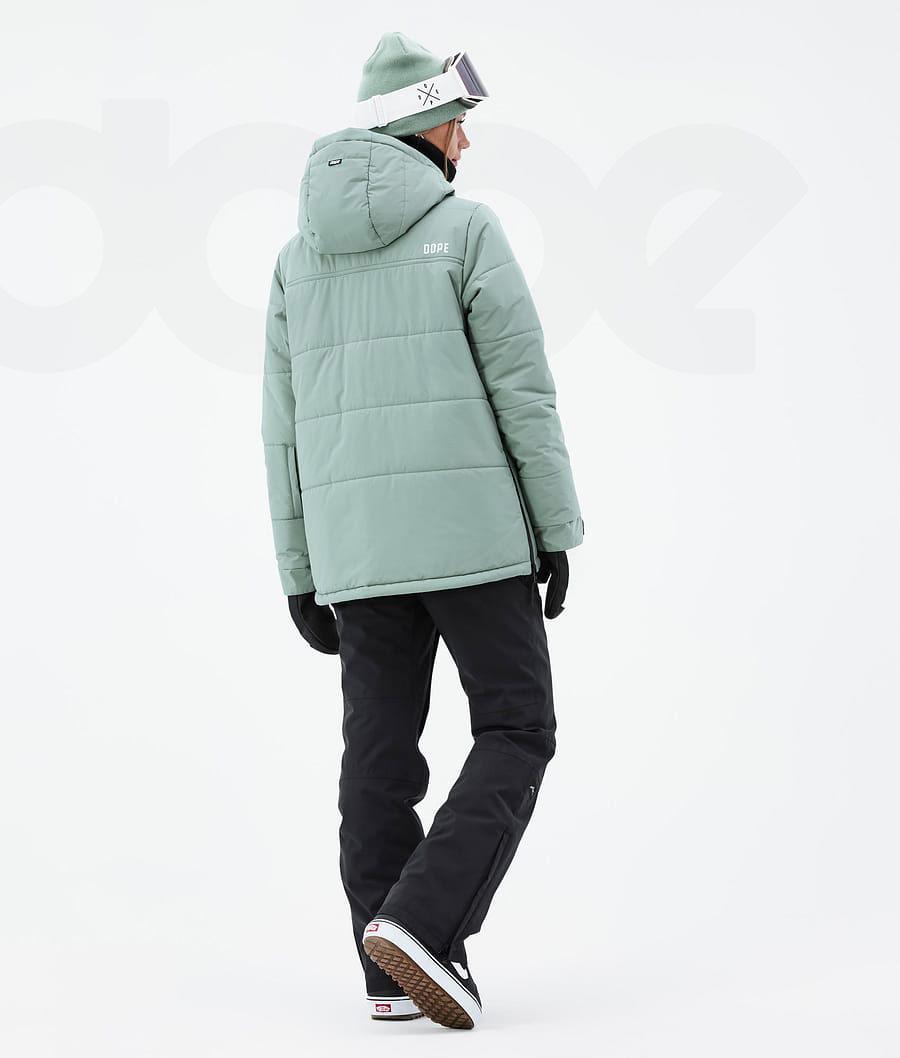 Green Women's Dope Puffer W Snowboard Jackets | AUKI3505