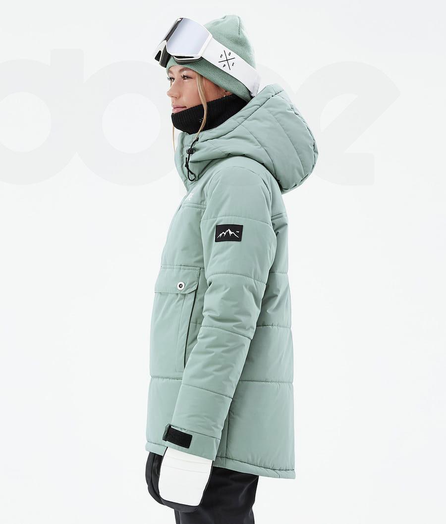 Green Women's Dope Puffer W Snowboard Jackets | AUKI3505