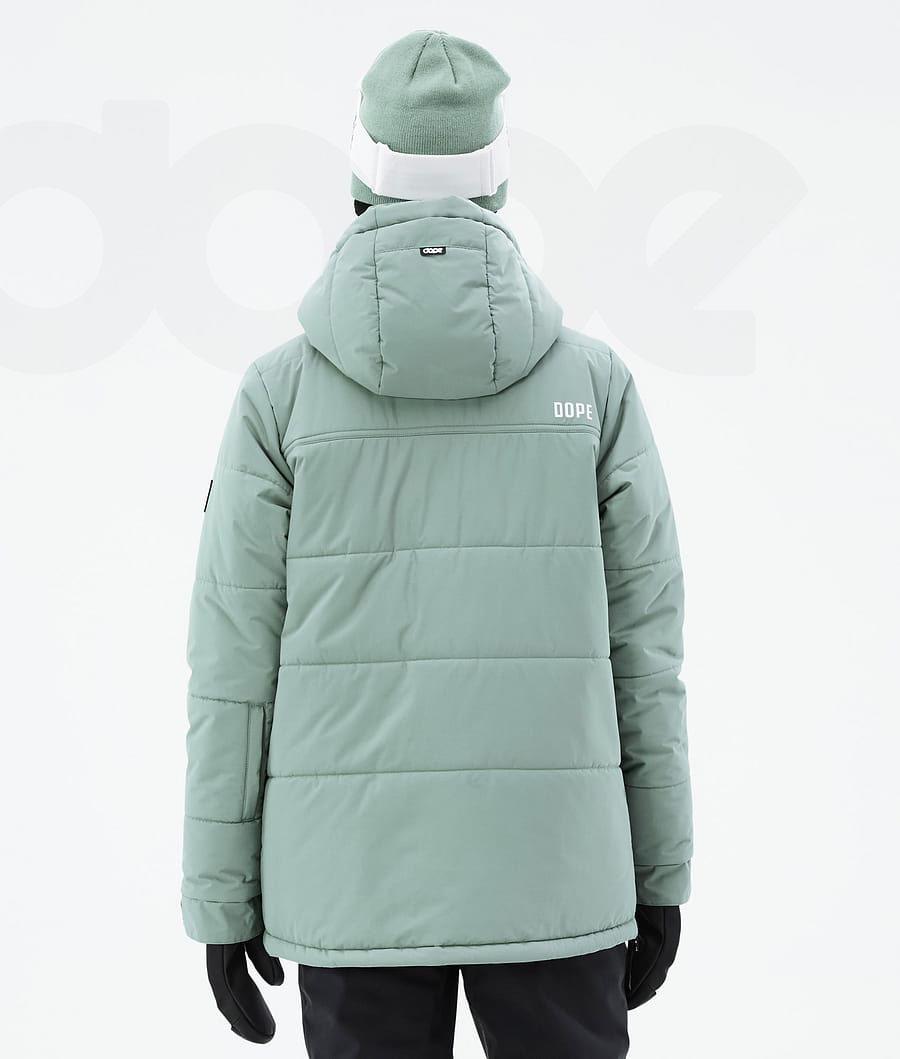 Green Women's Dope Puffer W Snowboard Jackets | AUKI3505