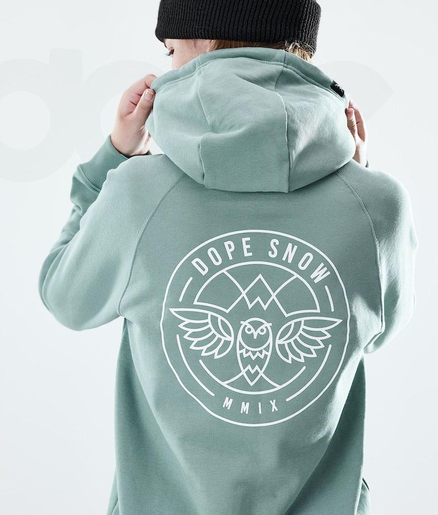 Green Women's Dope Regular Beak Hoodie | AUDN3848