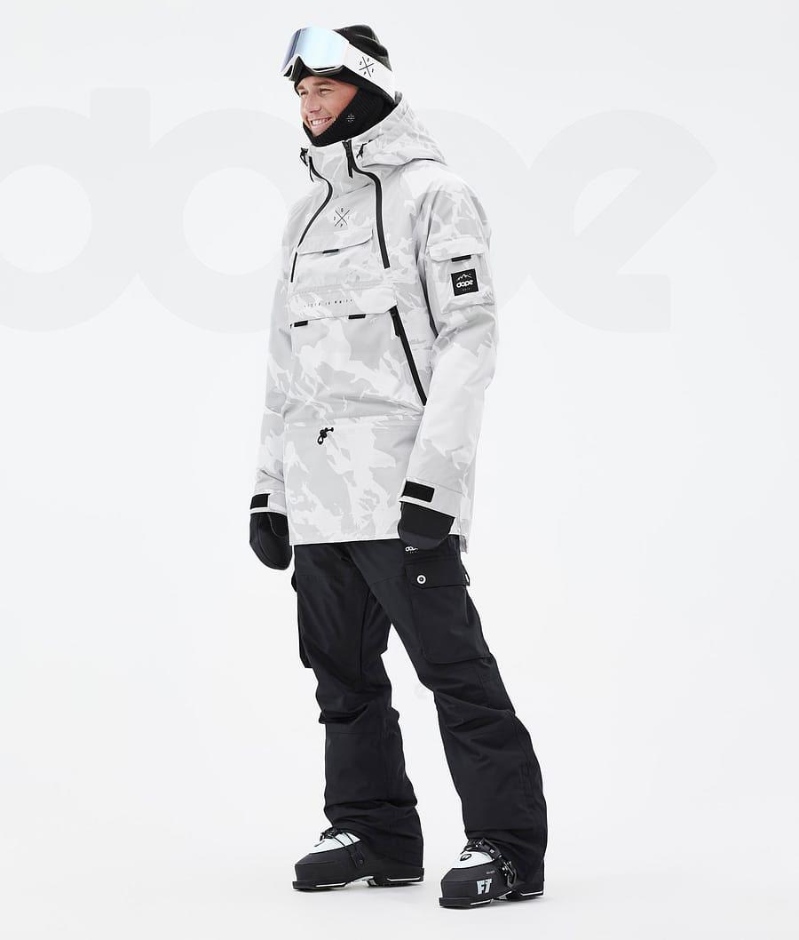 Grey / Camo Men's Dope Akin Ski Jackets | AUSO2884