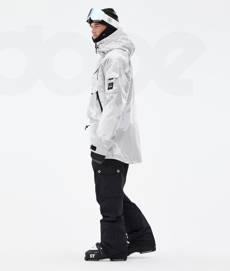 Grey / Camo Men's Dope Akin Ski Jackets | AUSO2884