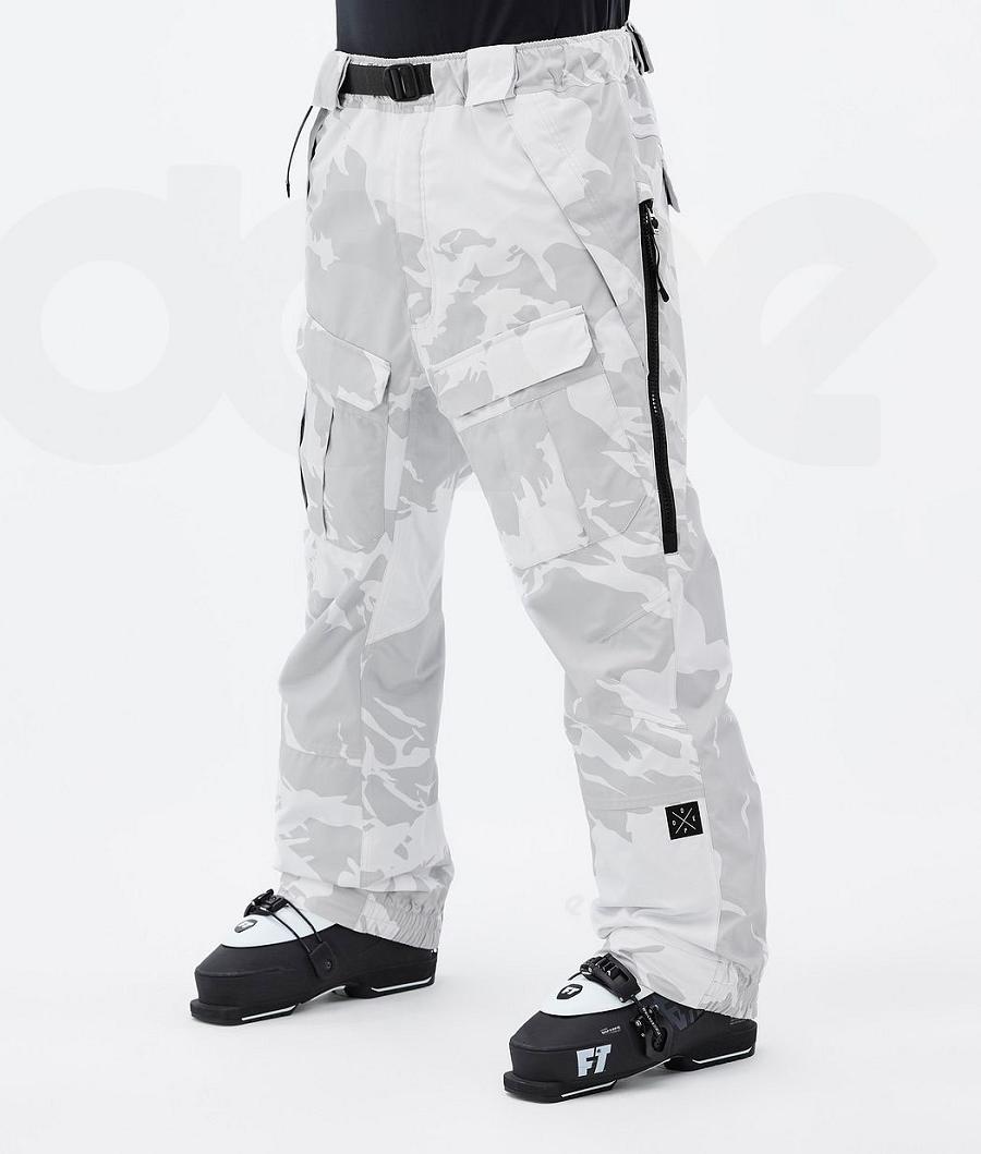 Grey / Camo Men\'s Dope Antek Ski Pants | AURW2608