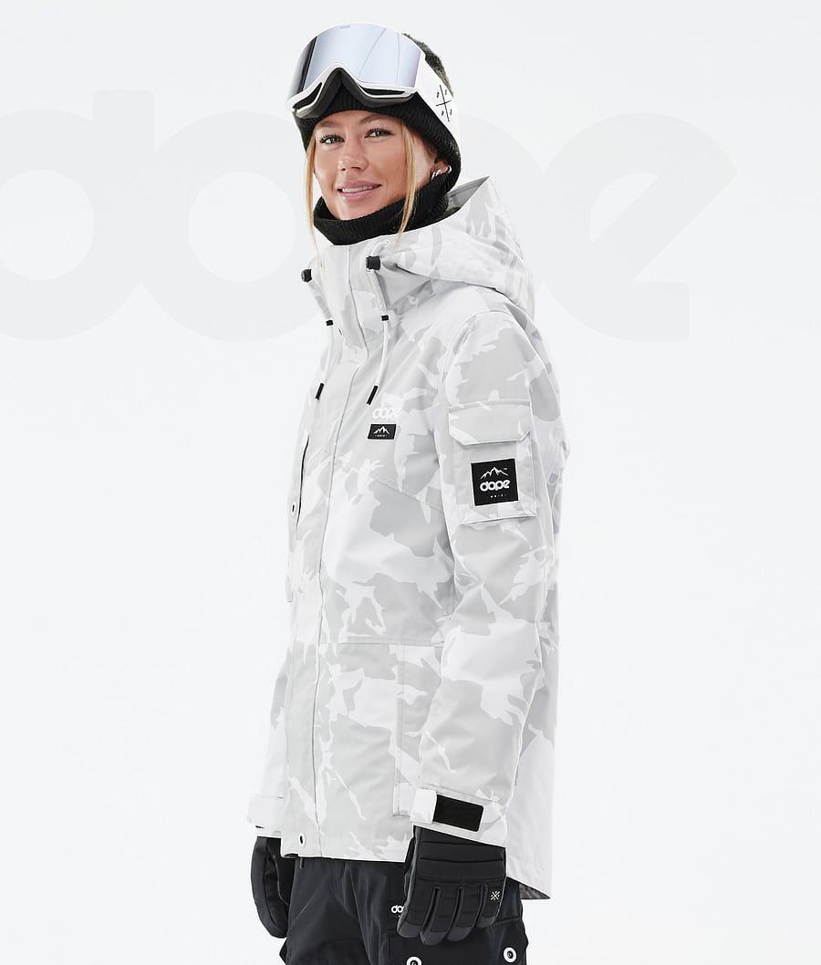 Grey / Camo Women's Dope Adept W Ski Jackets | AUVD3552