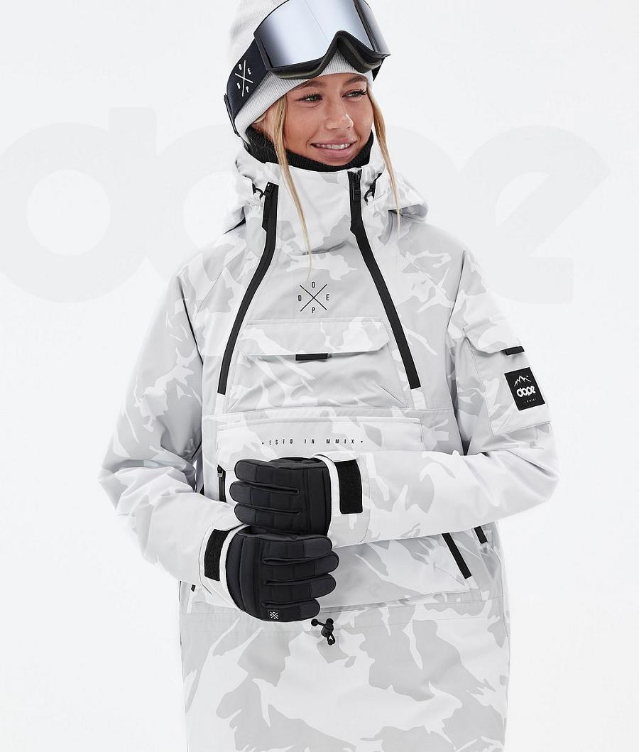 Grey / Camo Women's Dope Akin W Snowboard Jackets | AUSO3408