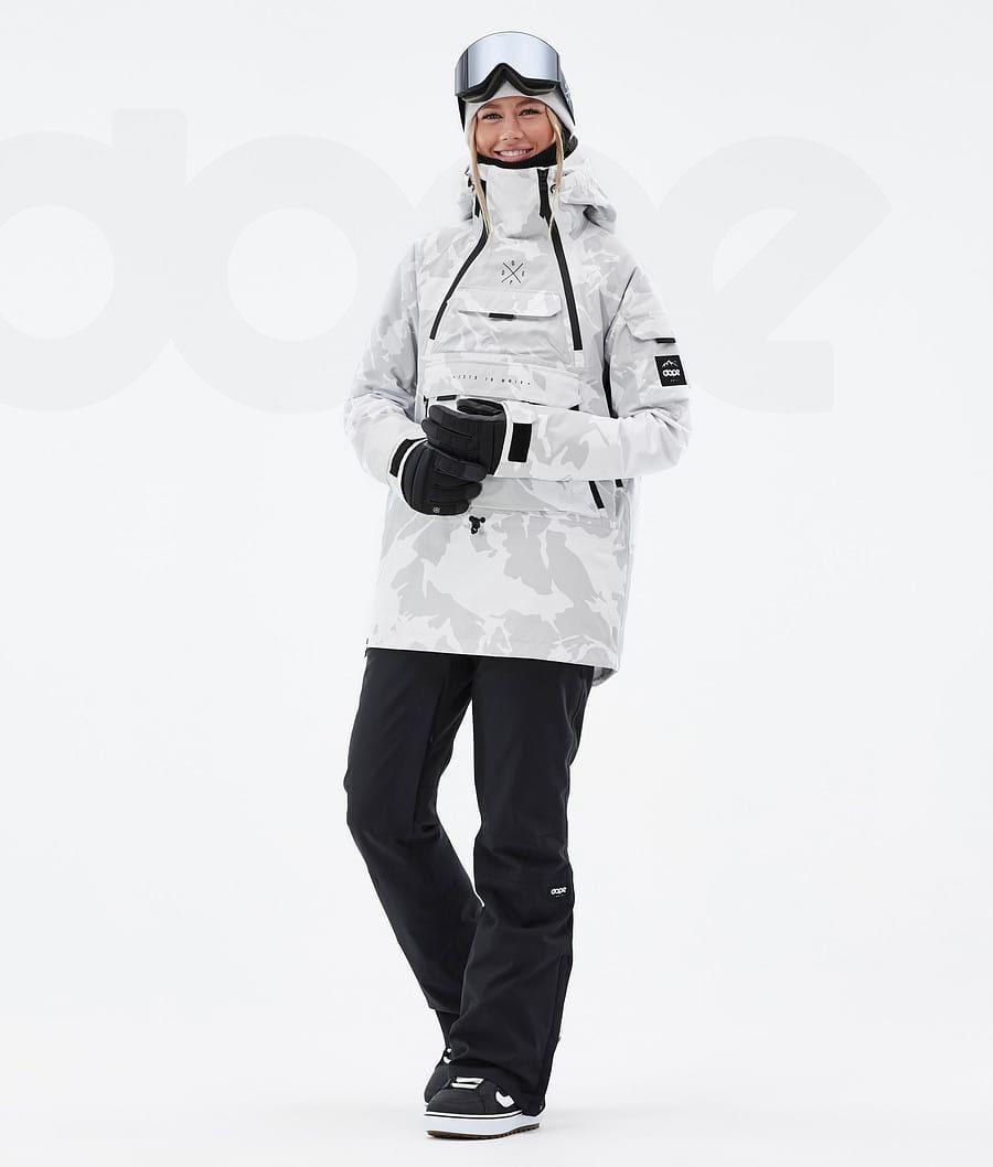 Grey / Camo Women's Dope Akin W Snowboard Jackets | AUSO3408