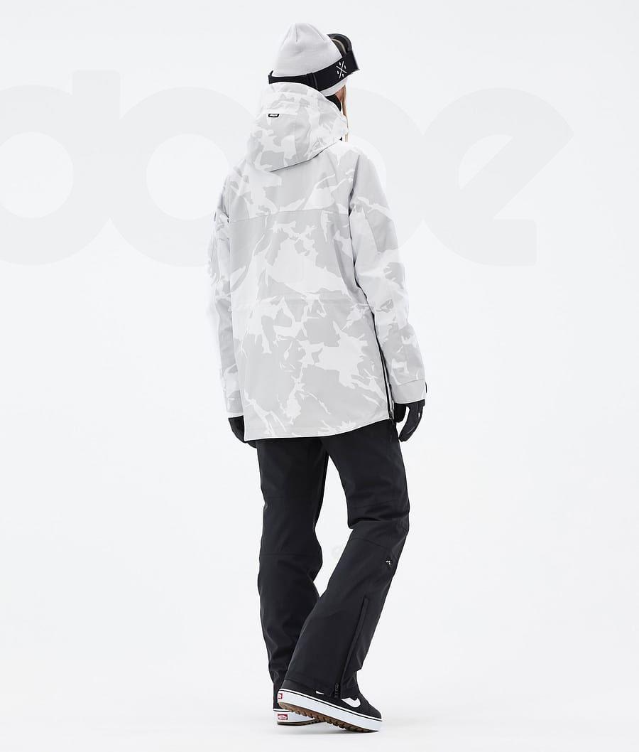 Grey / Camo Women's Dope Akin W Snowboard Jackets | AUSO3408