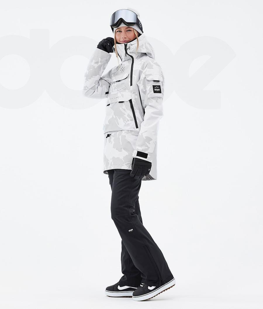 Grey / Camo Women's Dope Akin W Snowboard Jackets | AUSO3408